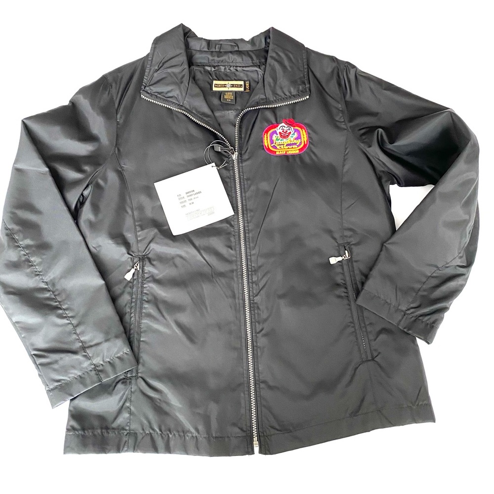 NWT Talladega Nights movie Laughing Clown Malt Liquor ladies crew jacket